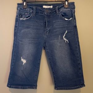 Kancan Denim Bermuda Shorts